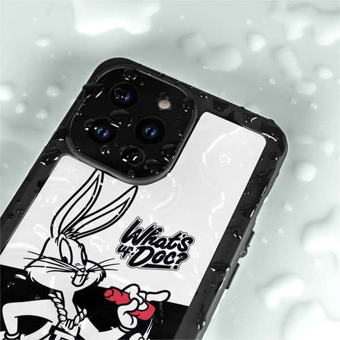 Looney Tunes Retro Bugs Bunny iPhone 15 Pro Waterproof Case